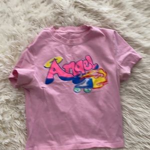 pink baby tee